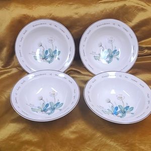 Noritake Ireland Edwardian Lady set of 4 bowls.